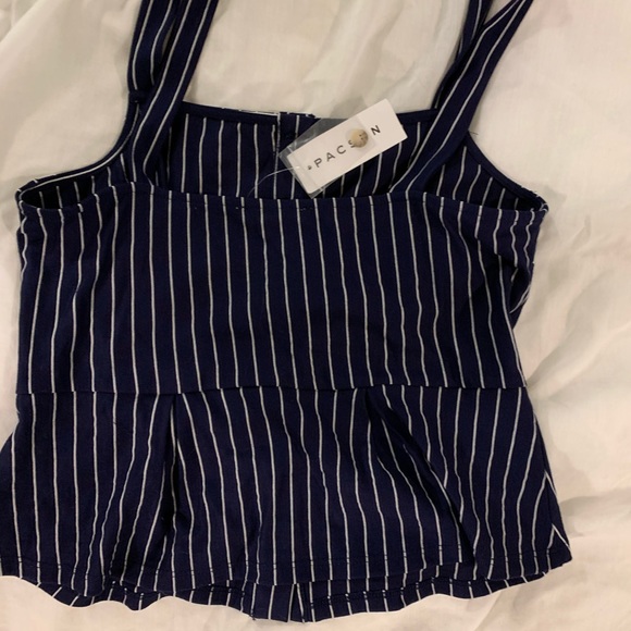 Pacsun striped blouse tank top - Picture 3 of 3